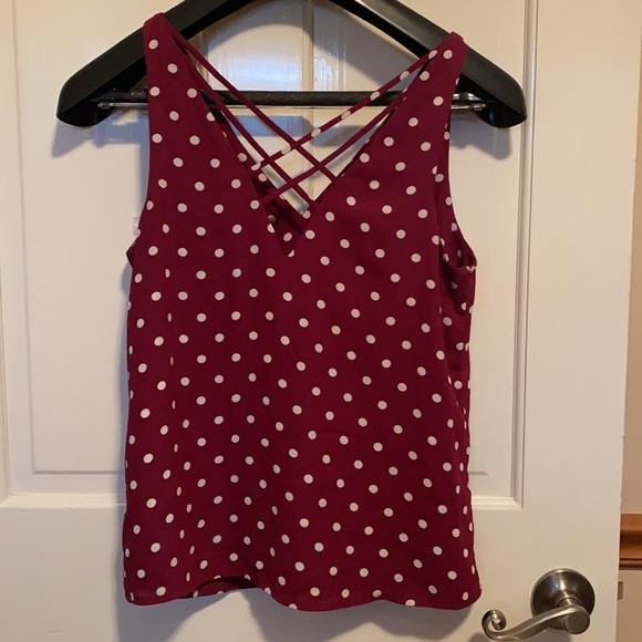 Express Polka Dot Blouse- Size XS - Picture 2 of 3